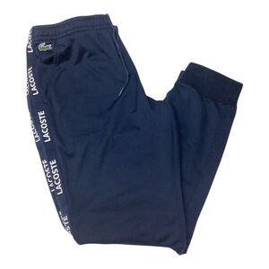 Lacoste Sport Navy Logo Track Pants joggers size XL